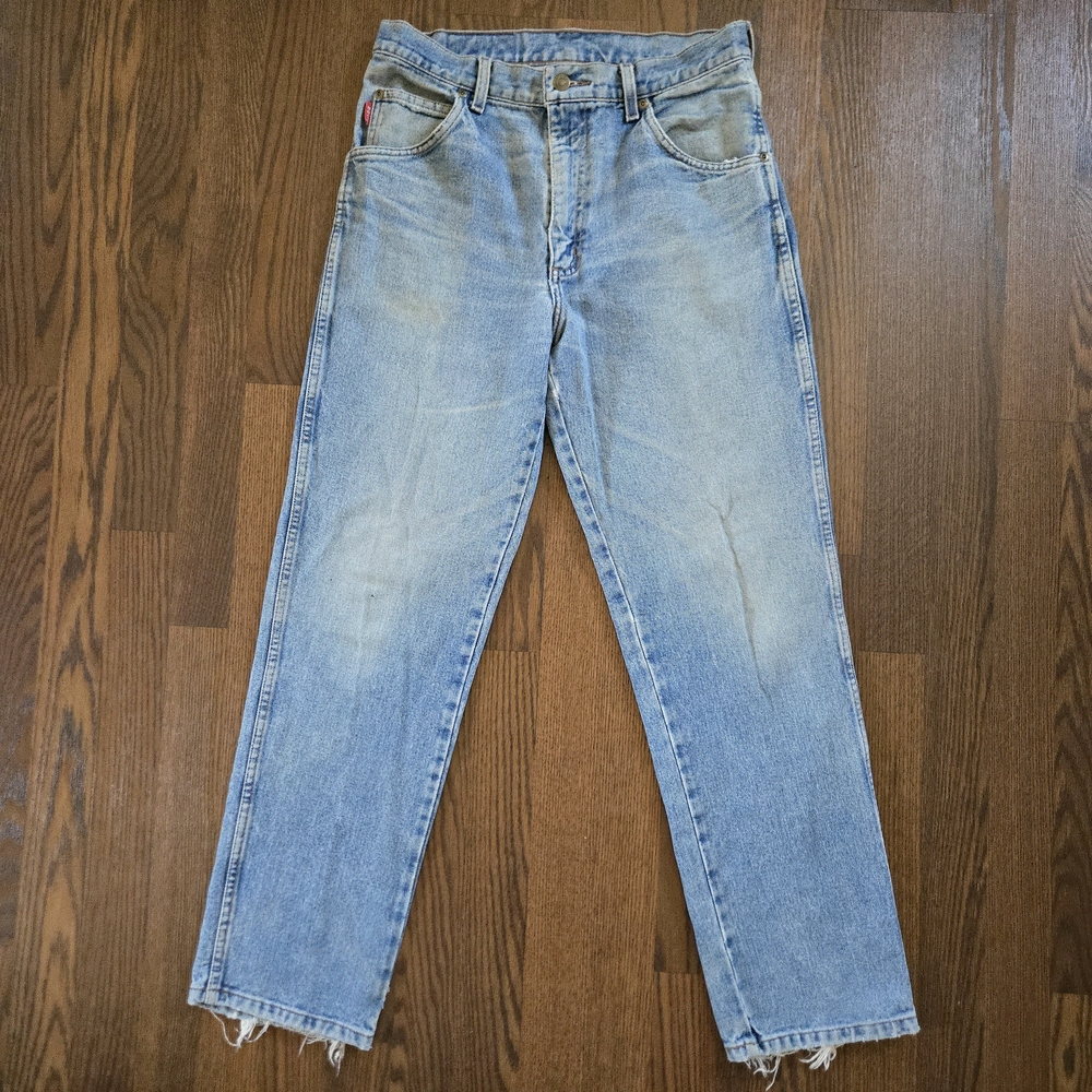 Vintage Bugle Boy Jeans 90s relaxed straight fit light wash denim - 29x29.5